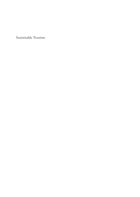 Sustainable Tourism